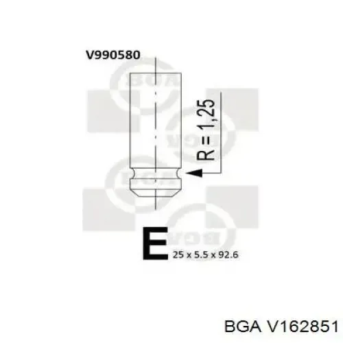 Клапан випускний V162851 BGA