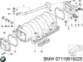Ремкомплект впускного колектора BMW 07119919225