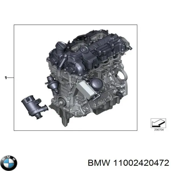 Двигун 11002420472 BMW