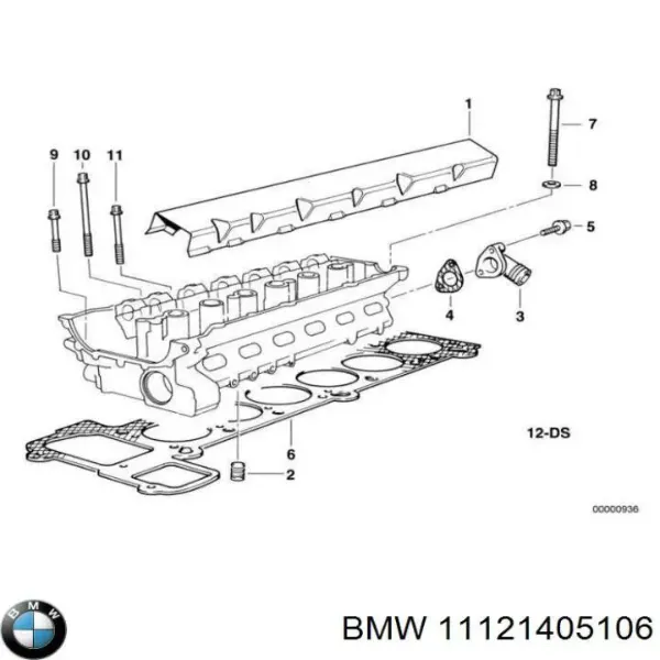 Прокладка ГБЦ 11121405106 BMW