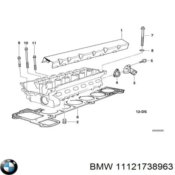 Прокладка фланця (трійника) системи охолодження BMW 5 E39
