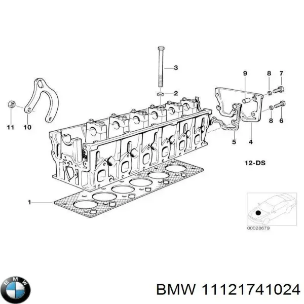 Прокладка ГБЦ 11121741024 BMW