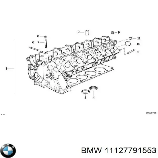 Шпилька випускного колектора 11127791553 BMW