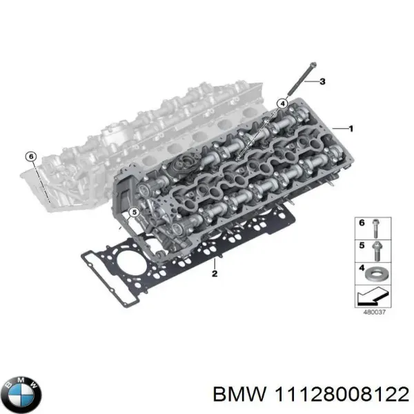 Прокладка ГБЦ 11128008122 BMW