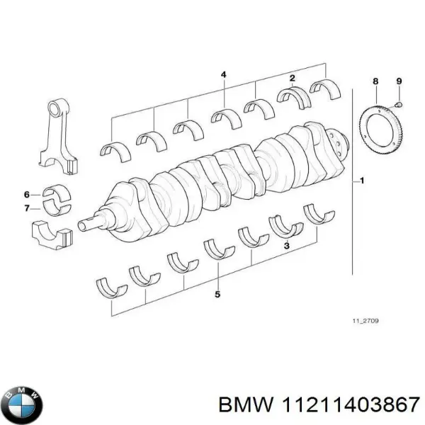 Колінвал BMW 5 E39