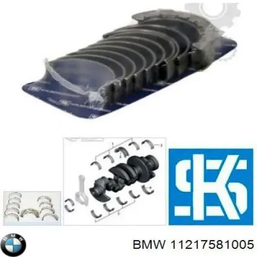 Вкладиші шатунні 7627025 BMW