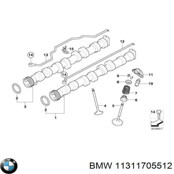 Сальник распредвала двигуна BMW X5 