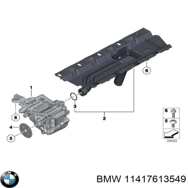 Масляний насос 11417613549 BMW