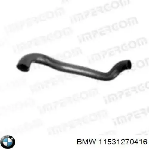 Шланг/патрубок радіатора охолодження, нижній 11531270416 BMW