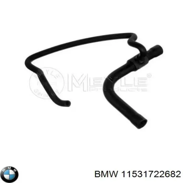 Шланг/патрубок радіатора охолодження, верхній 11531722682 BMW