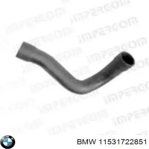 Шланг/патрубок радіатора охолодження, нижній 11531722851 BMW