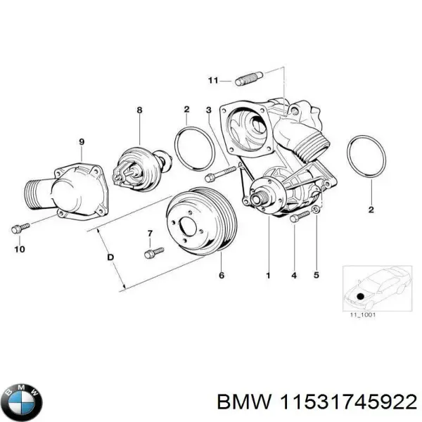  11531745922 BMW
