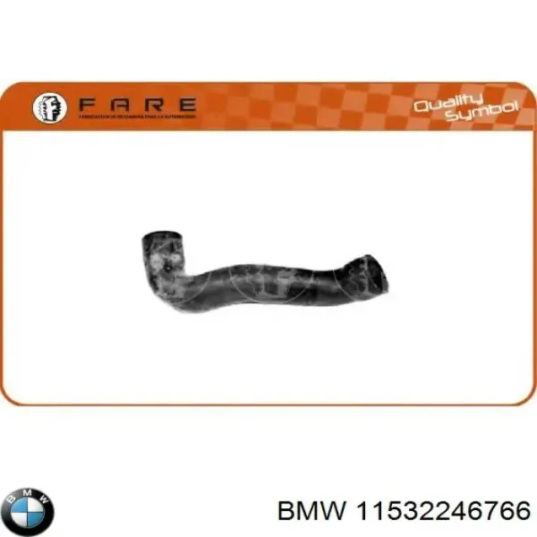 Шланг/патрубок радіатора охолодження, нижній 11532246766 BMW