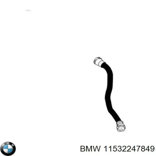 Шланг/патрубок радіатора охолодження, верхній 11532247849 BMW