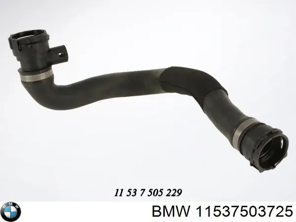 Шланг/патрубок радіатора охолодження, нижній 11537503725 BMW