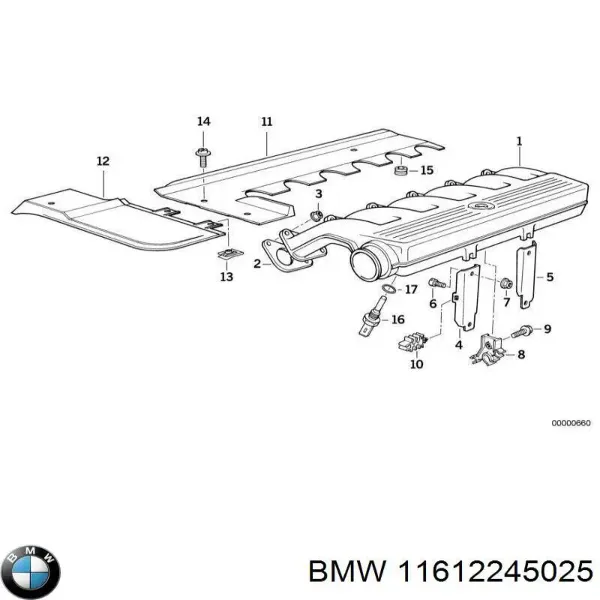 Впускний колектор 11612245025 BMW