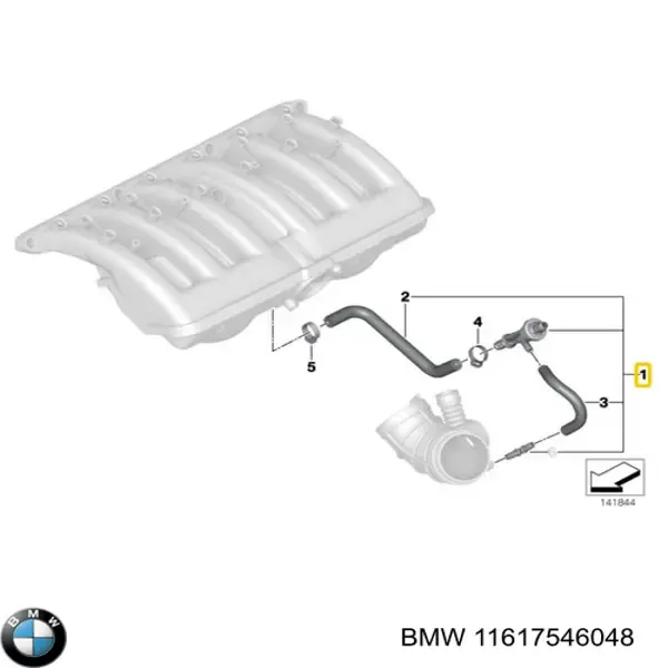 Клапан вентиляції картерних газів 11617503623 BMW