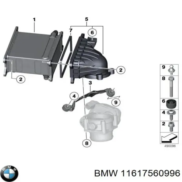 Прокладка кришки горловини, маслозаливної 11617560996 BMW