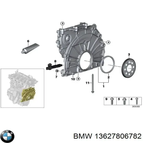 Датчик колінвала 6PU013122801 HELLA