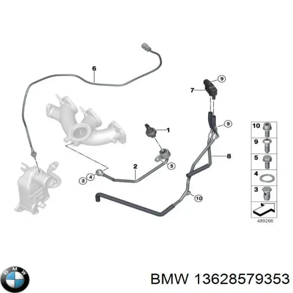 Датчик тиску вихлопних газів 8579353 BMW