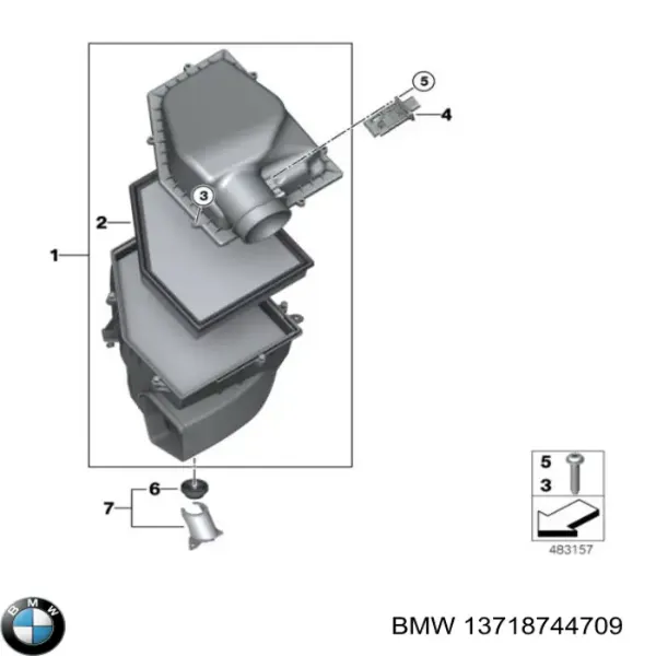 Корпус фільтра 13718744709 BMW