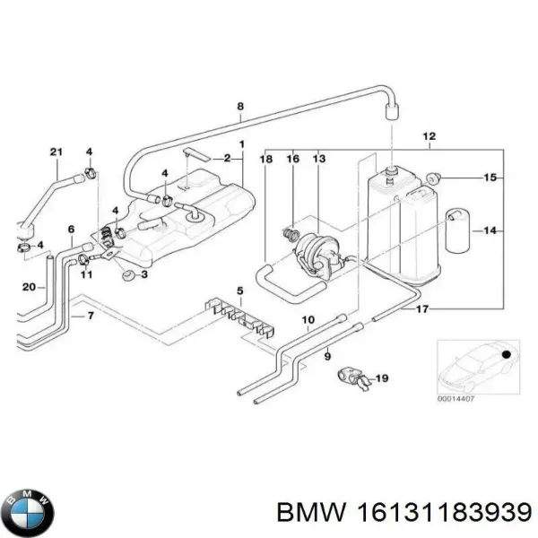 Паливний фільтр BMW 5 E39