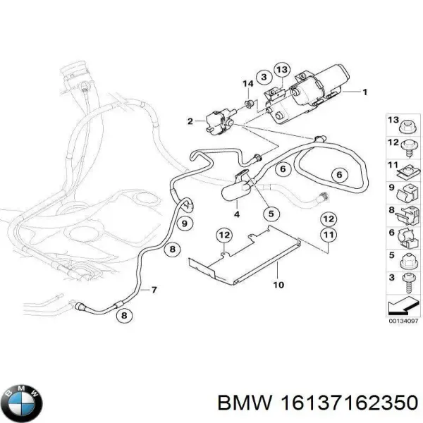 Паливний фільтр 16137162350 BMW