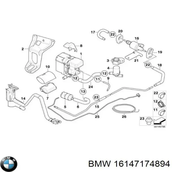 Бензонасос 16147174894 BMW