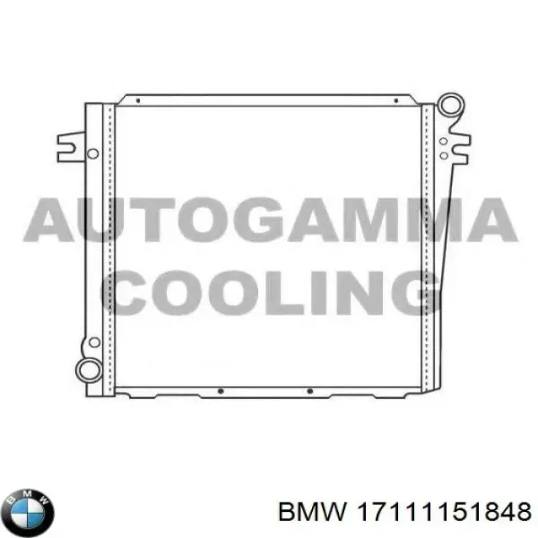 Радіатор 17111151848 BMW