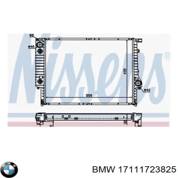 Радіатор 17111723825 BMW