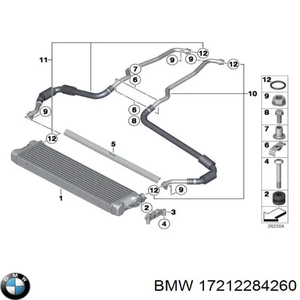 Радіатор масляний 2284260 BMW