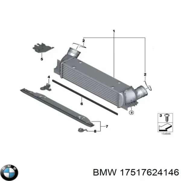 Інтеркулер 17517624146 BMW