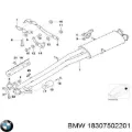 Глушник, центральна частина BMW X5 E53