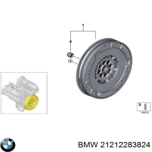 Маховик 21212283824 BMW