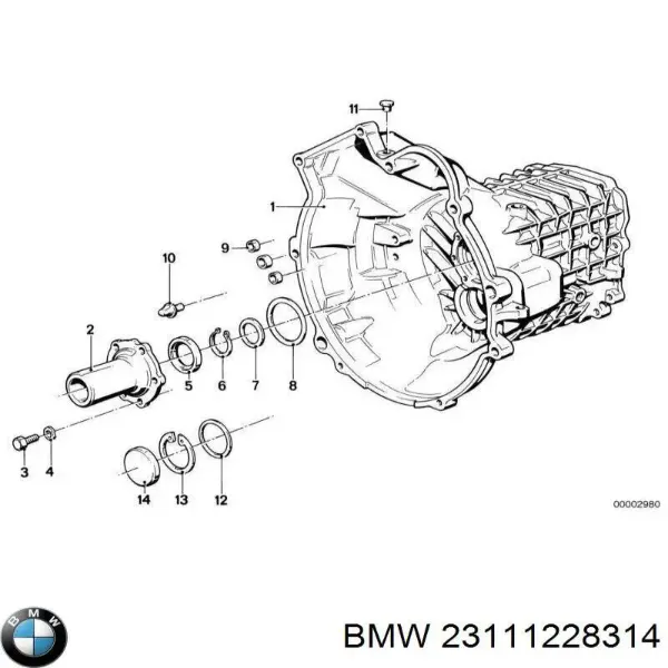 Сальник распредвала 23111228314 BMW