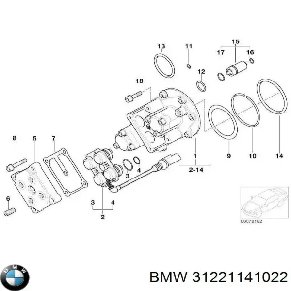 Передня маточина 31221141022 BMW