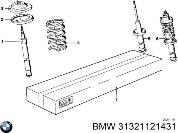Амортизатор передній 31321121431 BMW