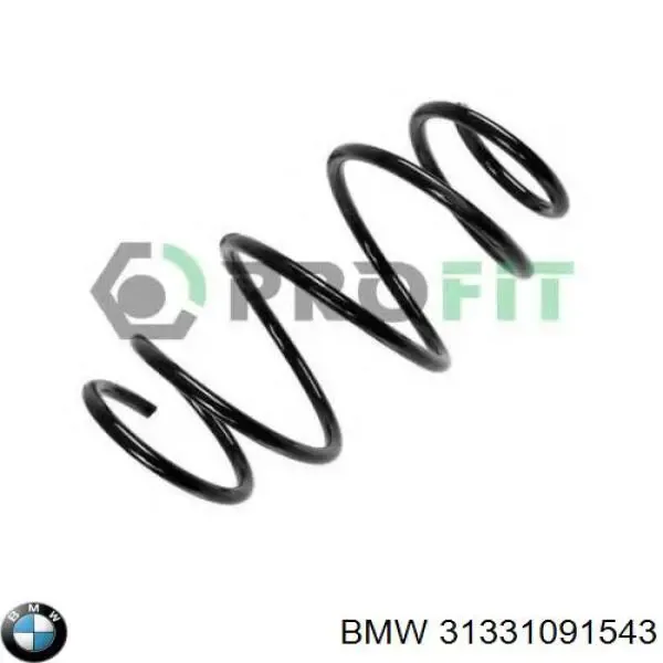 Пружина передня 31331091543 BMW