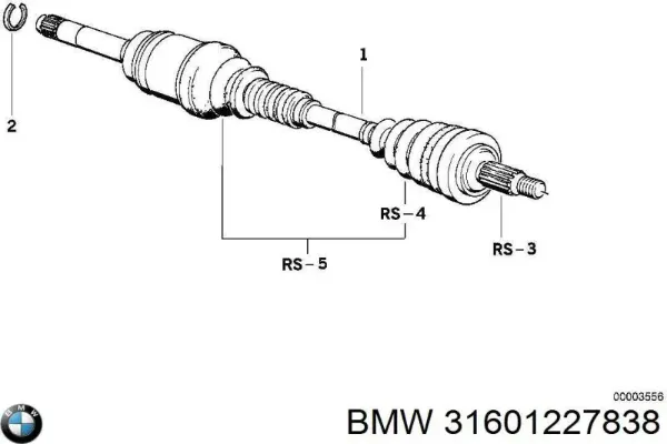  31601227838 BMW