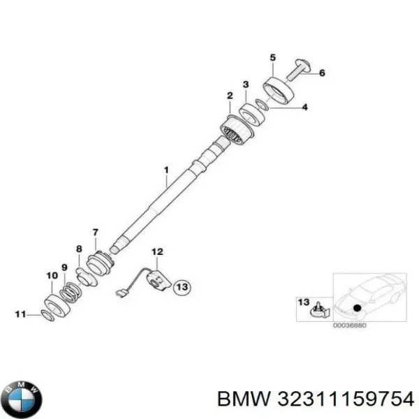 Болт ГБЦ 32311159754 BMW
