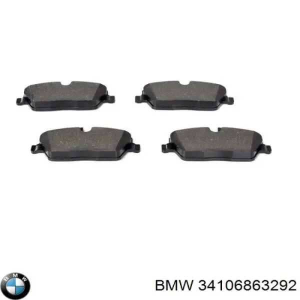 Передні тормозні колодки 34106863292 BMW