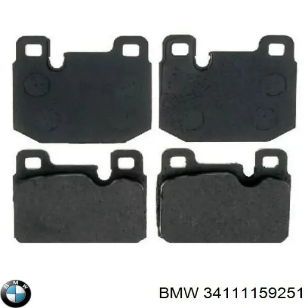 Передні тормозні колодки 34111159251 BMW