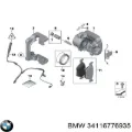 Пильник направляючої супортугальмівного, переднього BMW 34116776935