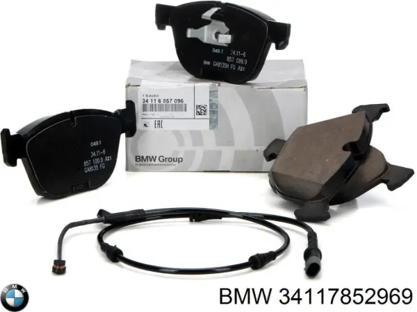 Передні тормозні колодки 34117852969 BMW