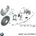 Скоба супорту заднього BMW 34216776927
