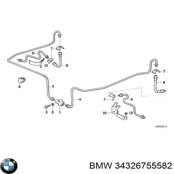 Моторчик омивача 34326755582 BMW