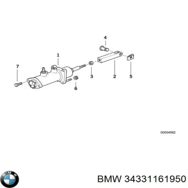 Головний гальмівний циліндр 34331161950 BMW