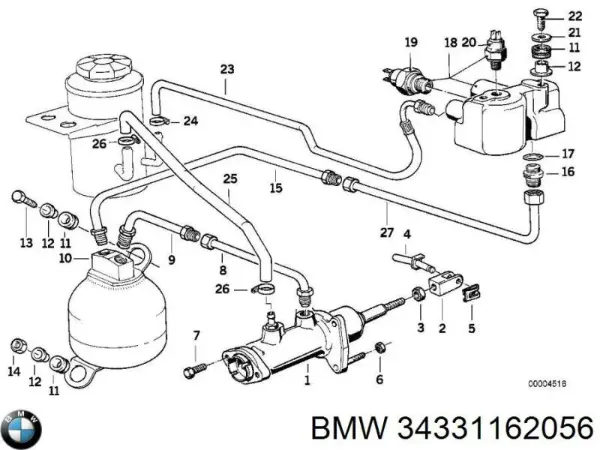 Гідроакумулятор гальмівної системи 34331162056 BMW