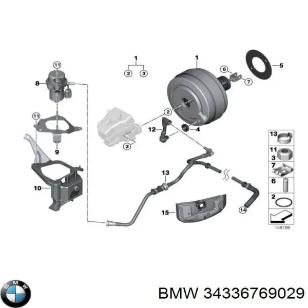 Вакуумний насос 34336769029 BMW