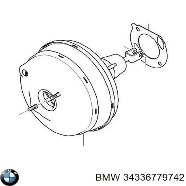 Підсилювач гальм 34336779742 BMW